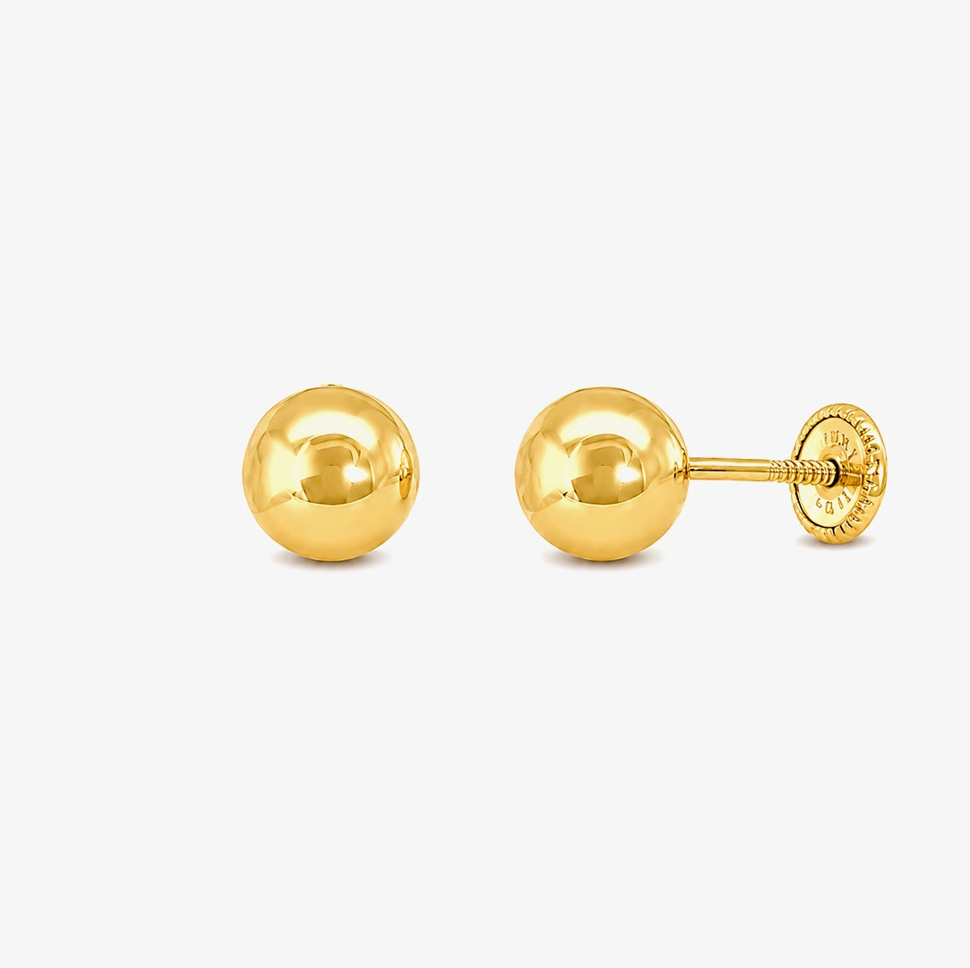 Pendientes bola rosca