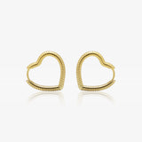 Carved heart hoops