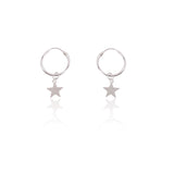 Pares Plata Aro Motivo Estrella 1.5 Mm x 12 Trendy