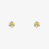 Bicolor Flower Earrings