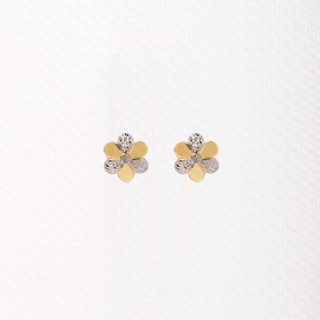 Pendientes Flor Bicolor