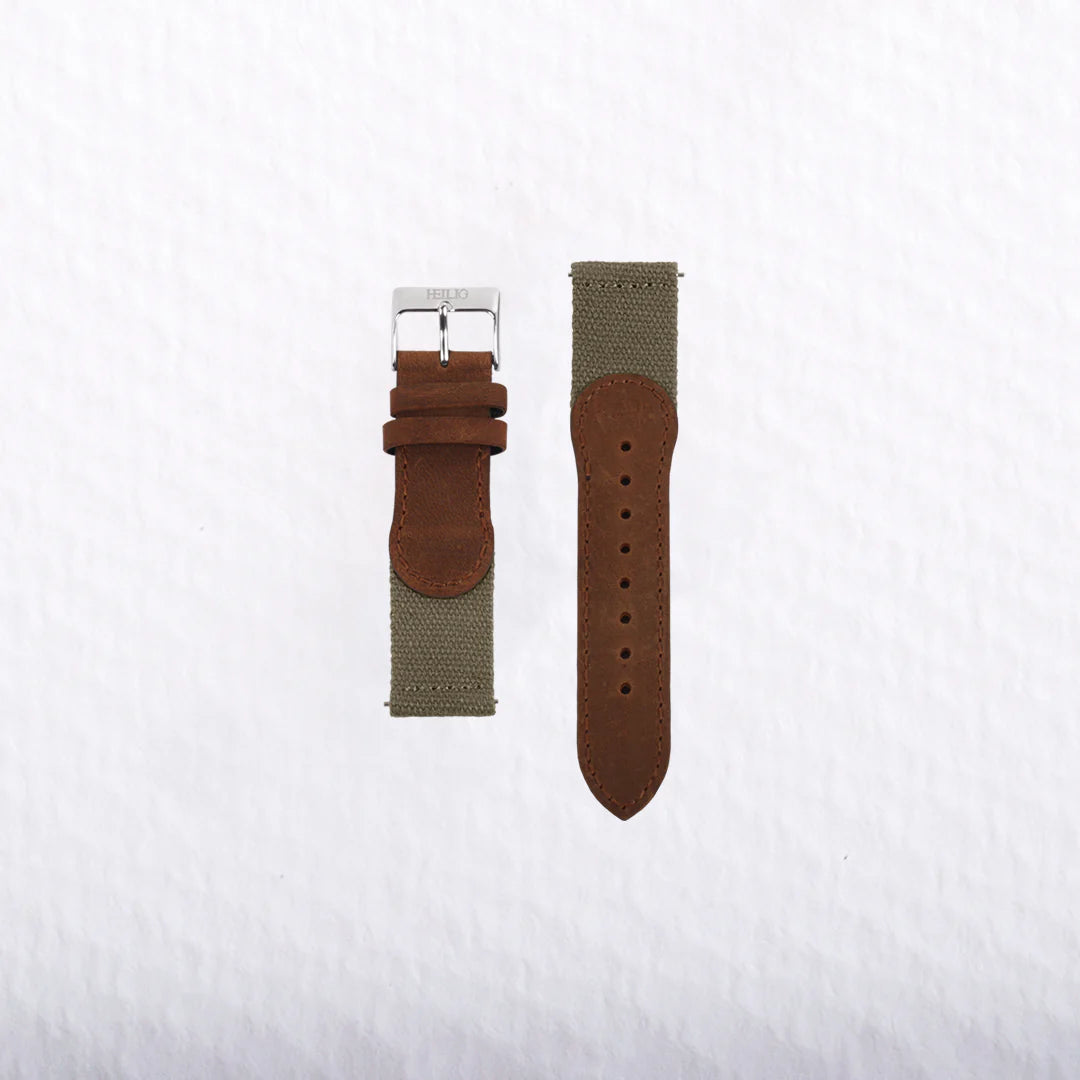 Khaki Leather Strap