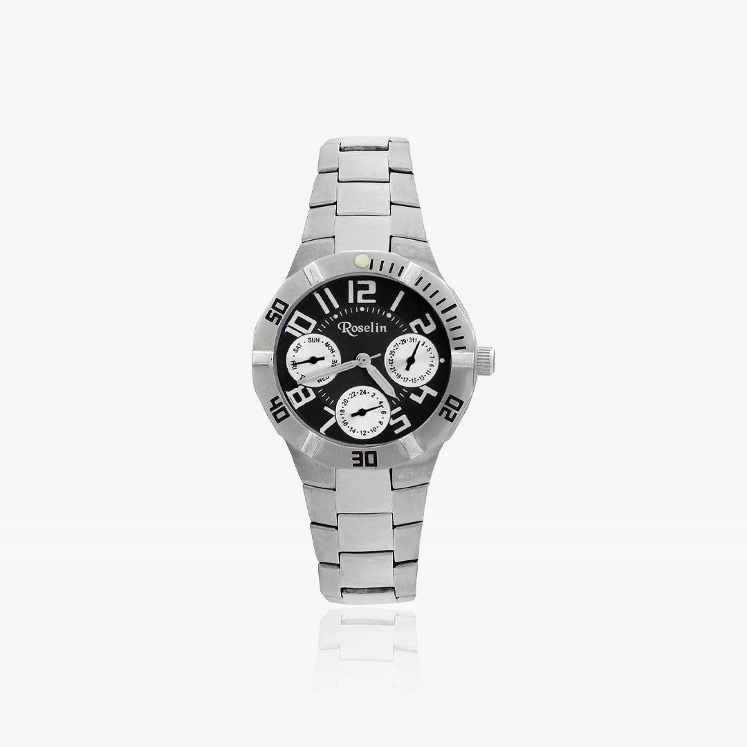 Reloj cadete - Viena - Negro - blanco