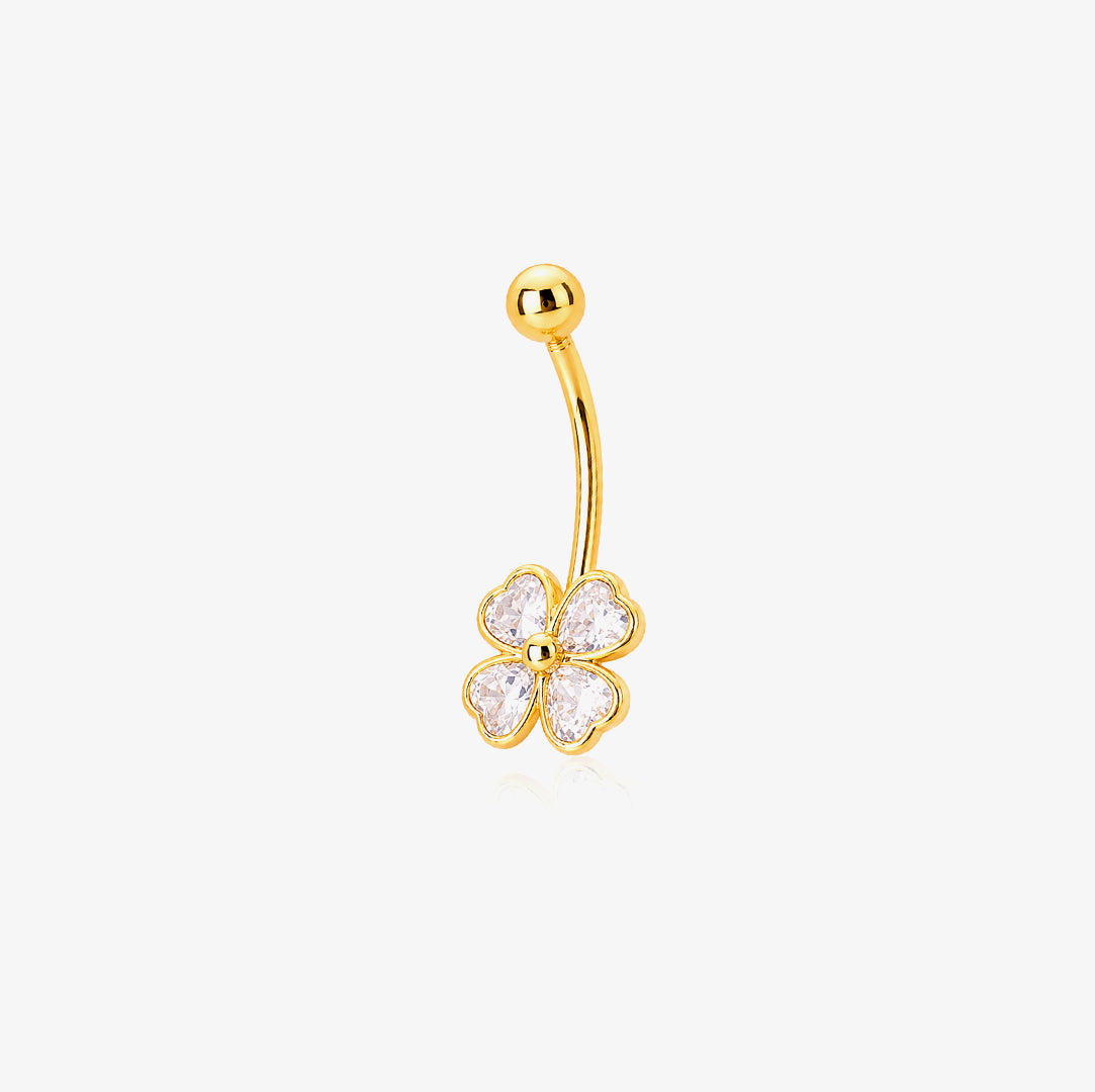 Clover Navel Piercing