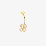 Clover Navel Piercing