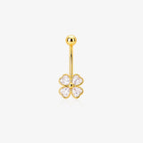 Clover Navel Piercing