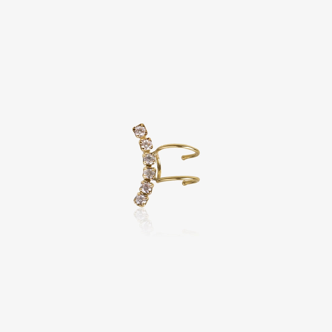 Pendiente earcuff circonitas