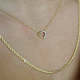 Diamond Heart Necklace.