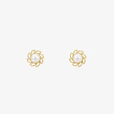 Pearl Flower Earrings