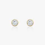 Pairs Gold9 Thread Round Stones 3mm