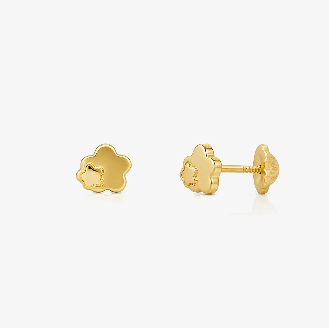 Pendientes FLOR MATIZADA