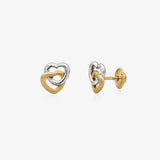 Pendientes BICOLOR CORAZONES